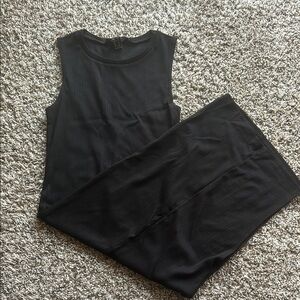 Black Sleeveless Jumpsuit